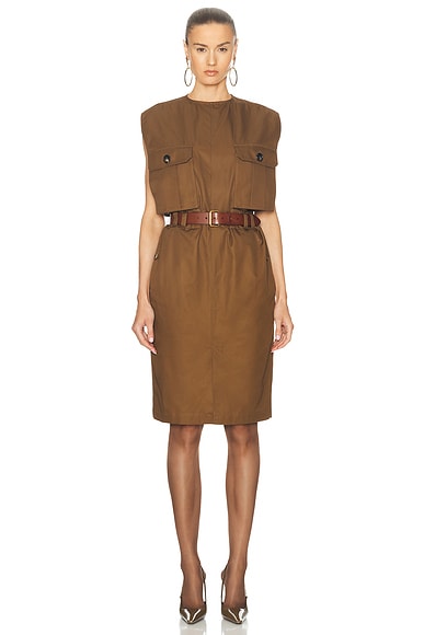 Saint Laurent Utility Midi Dress - Miss Nelly