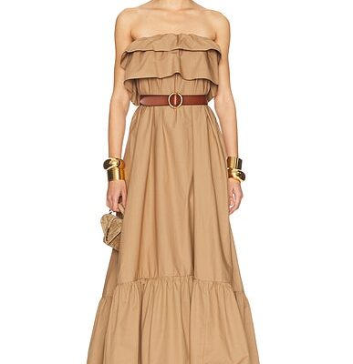 Saint Laurent Strapless Maxi Dress