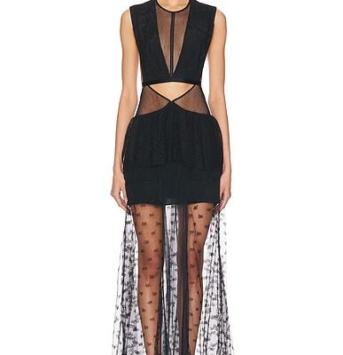 Stella McCartney Chantilly Lace Maxi Dress
