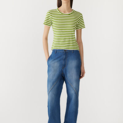 BASSIKE Stripe Slim Rib Baby T-Shirt