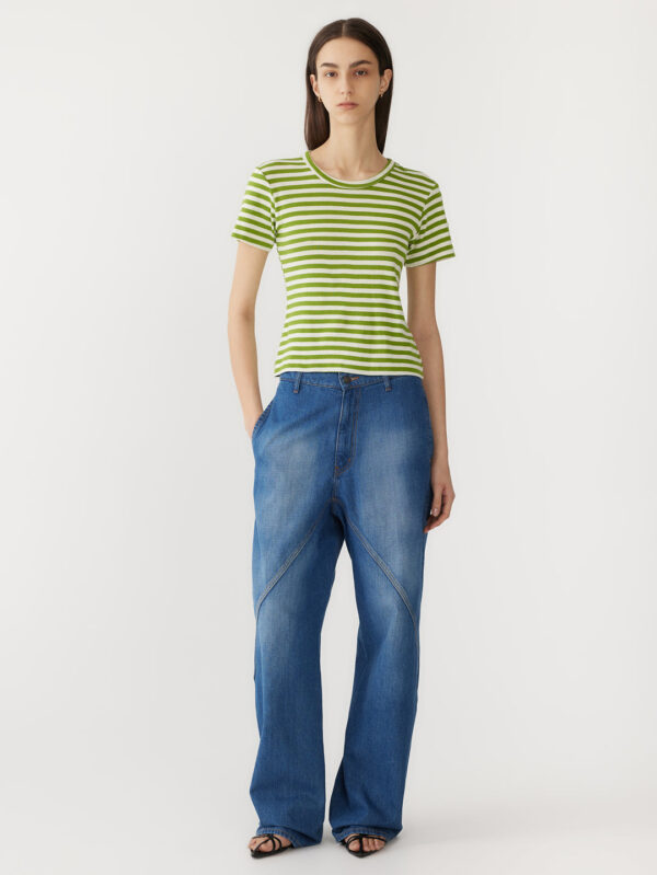 BASSIKE Stripe Slim Rib Baby T-Shirt