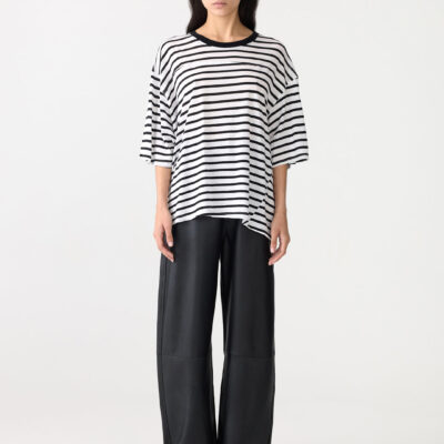 BASSIKE Stripe Boxy T-Shirt