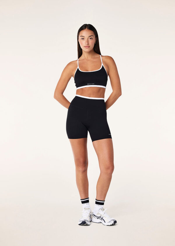 P.E Nation Stellar 5" Bike Short In Black & Optic White