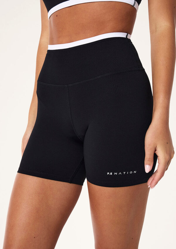 P.E Nation Global Stellar 5" Bike Short In Black - Image 2
