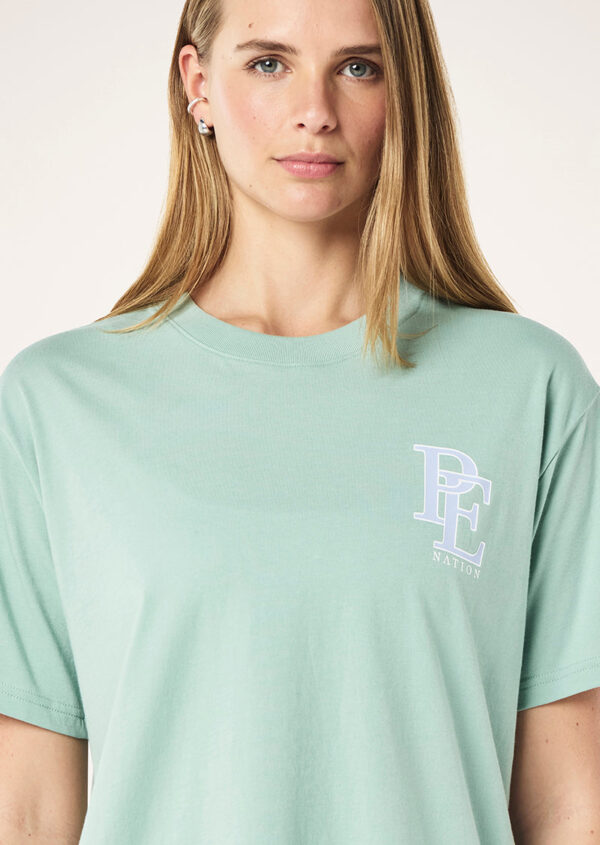 P.E Nation Global Summit Tee In Dusty Mint - Image 2