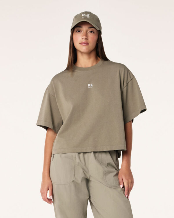 P.E Nation Superfine Tee In Washed Silver Sage