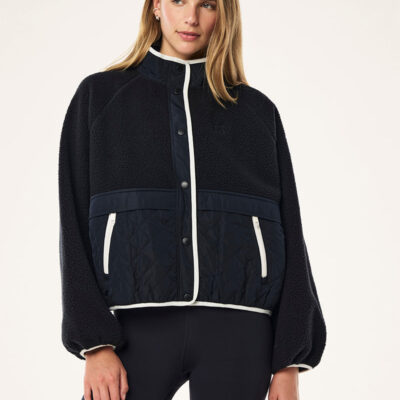P.E Nation Global Technique Quilt Jacket In Dark Sapphire
