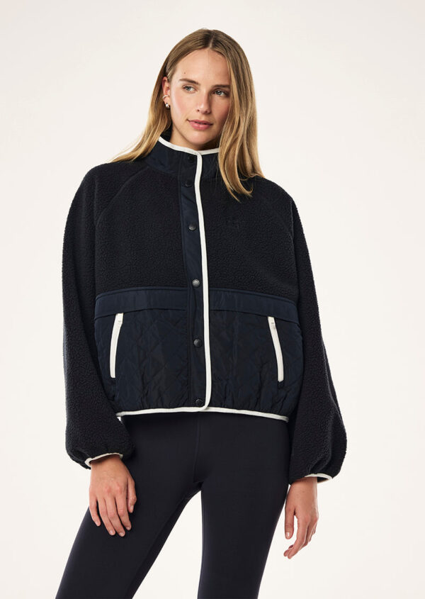 P.E Nation Global Technique Quilt Jacket In Dark Sapphire