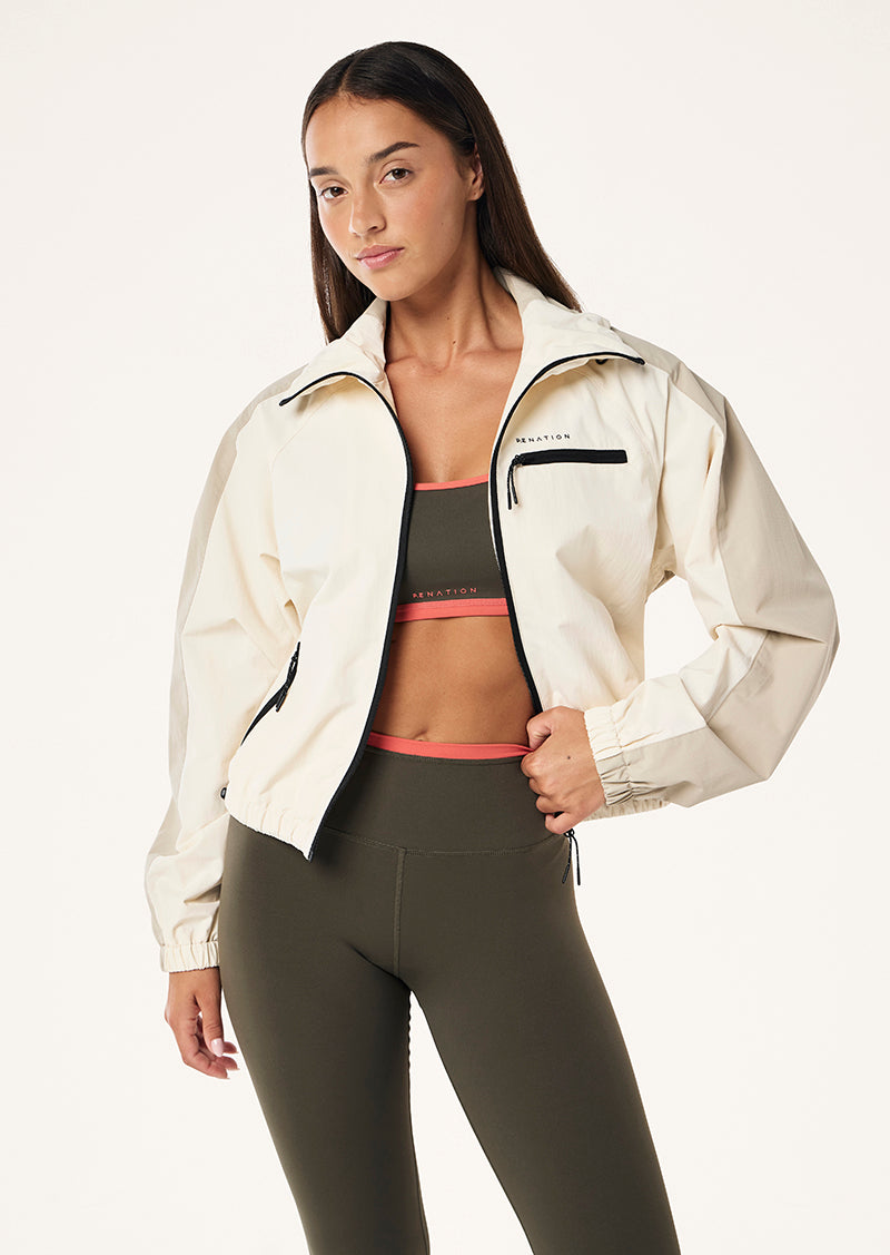 P.E Nation Trek Jacket In Whisper White - Miss Nelly