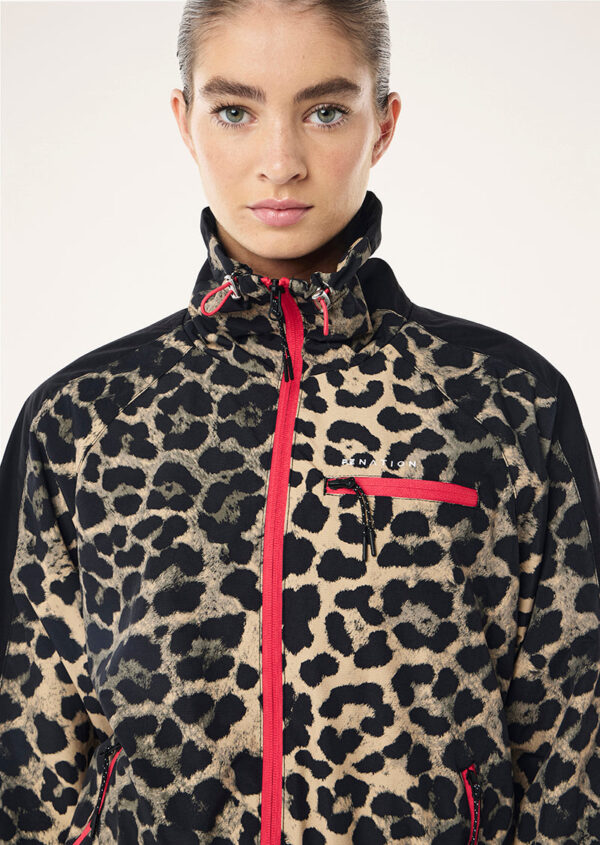P.E Nation Trek Jacket In Leopard - Image 2