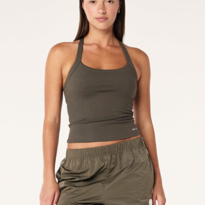 P.E Nation Unwind Halter Tank In Tarmac