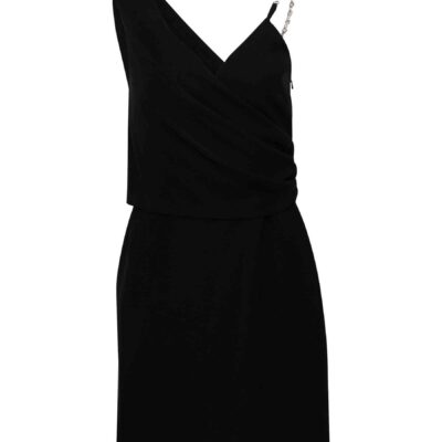 Givenchy Short Dress with Drapped Top in Black