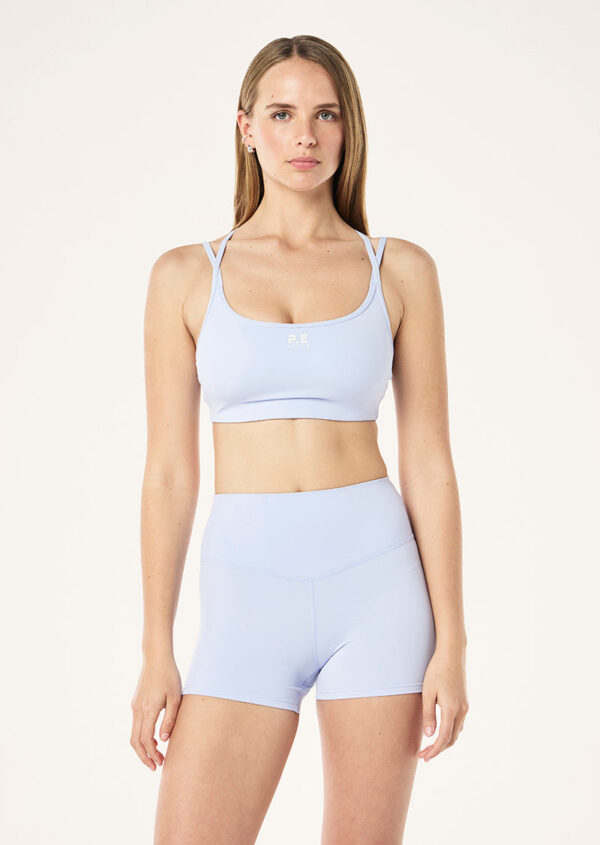P.E Nation Global Venture Sports Bra In Heather Blue