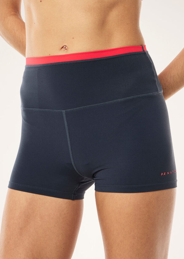 P.E Nation Global Vita 2.5" Bike Short In Marine Blue - Image 2