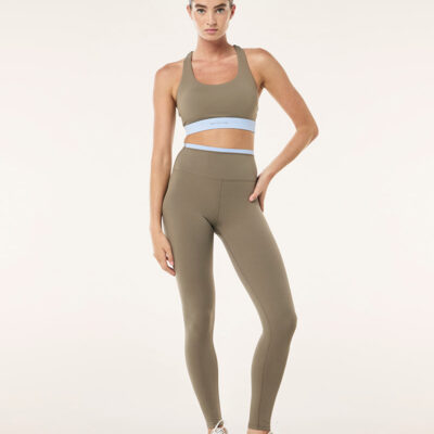 P.E Nation Vita Full Length Legging In Fawn & Dusty Blue