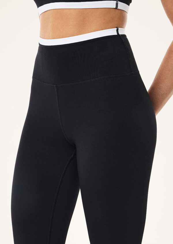 P.E Nation Vita Full Length Legging In Black & Optic White - Image 2