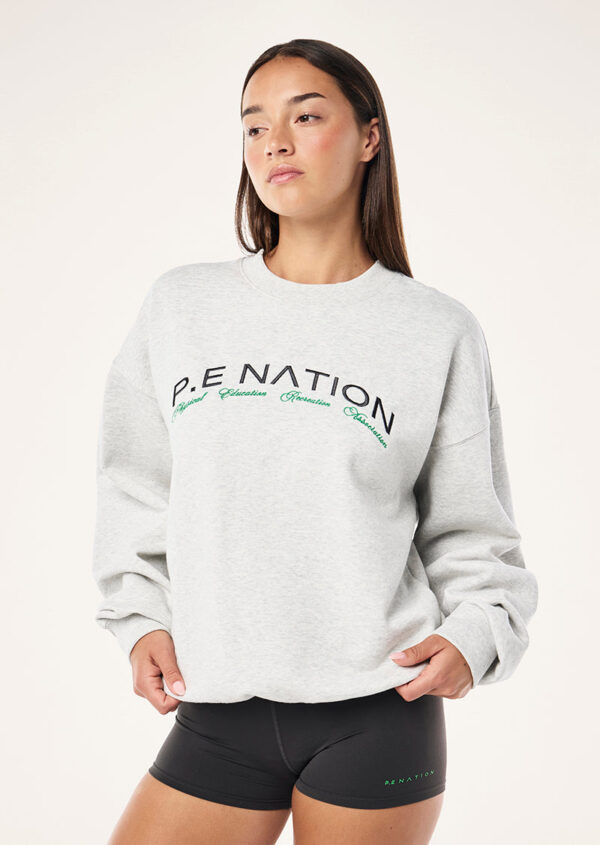 P.E Nation Volume Sweat In Grey Marle - Image 3