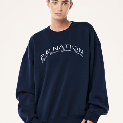 P.E Nation Volume Sweat In Washed Dark Navy