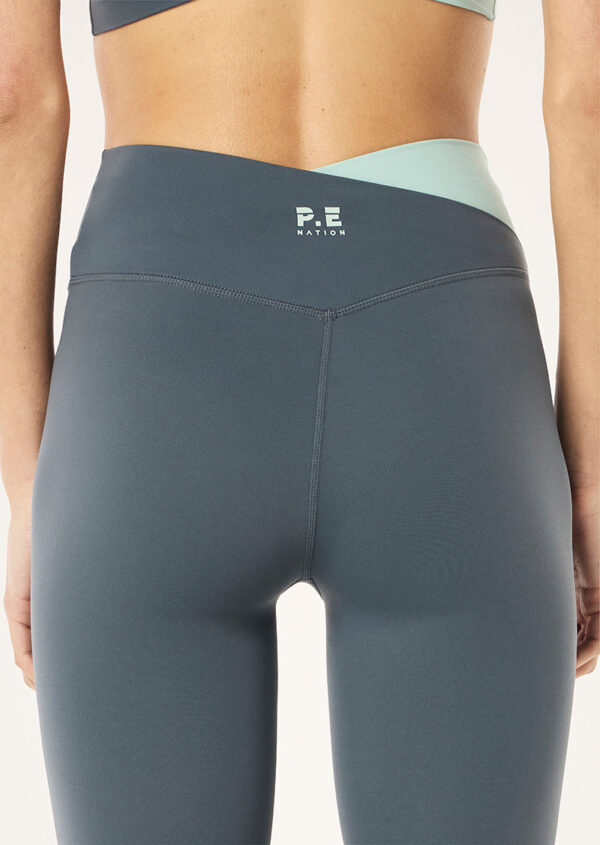 P.E Nation Global Wander Full Length Legging In Thunder & Dusty Mint - Image 2