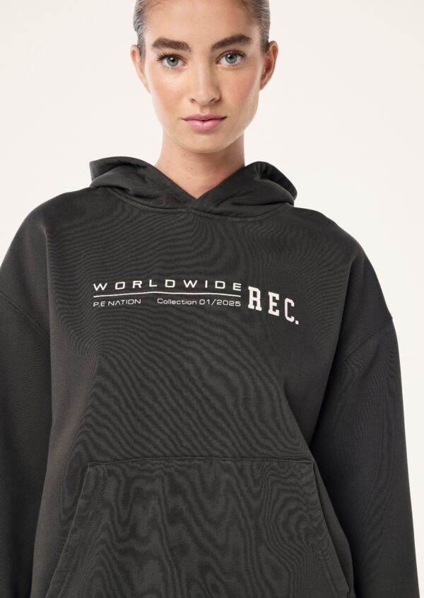 P.E Nation Worldwide Hoodie In Washed Black - Image 2