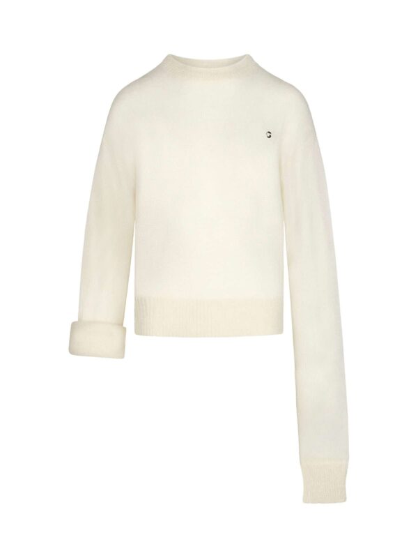 Coperni Knotted Sleeves Jumper in White