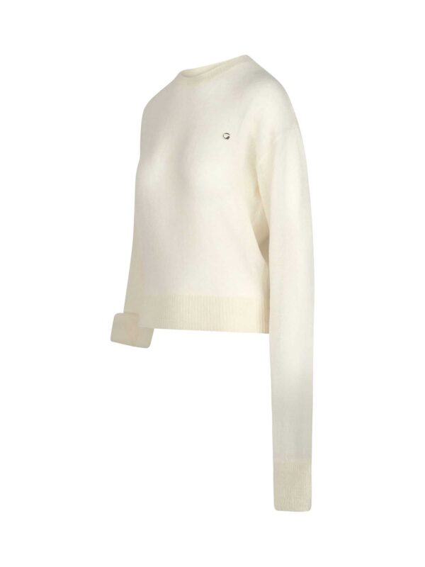 Coperni Knotted Sleeves Jumper in White - Image 2