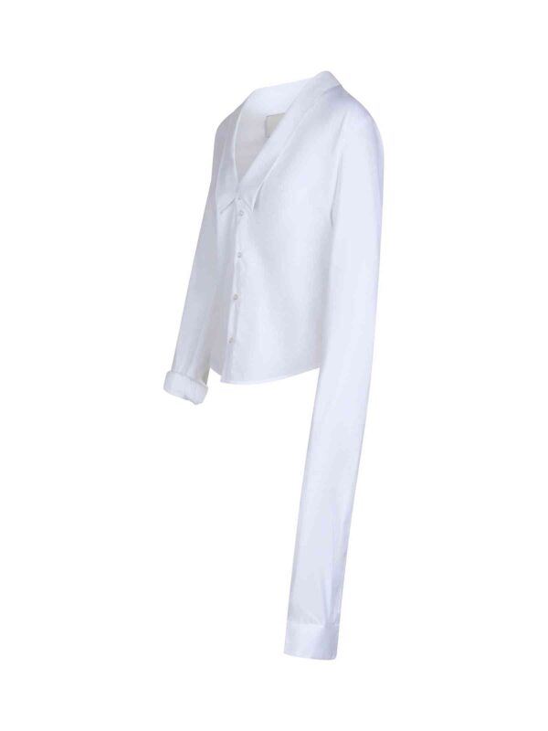 Coperni Open Collar Shirt in White - Image 2