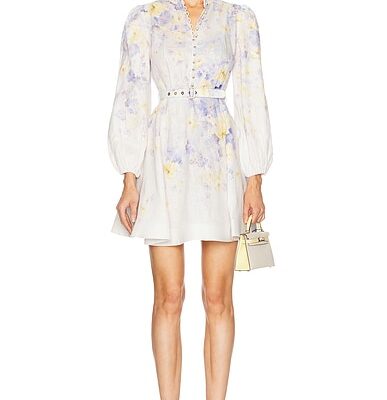 Zimmermann Crush Buttoned Mini Dress