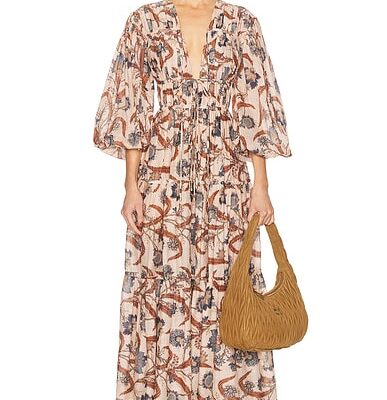 Zimmermann Ascension Tie Billow Maxi Dress