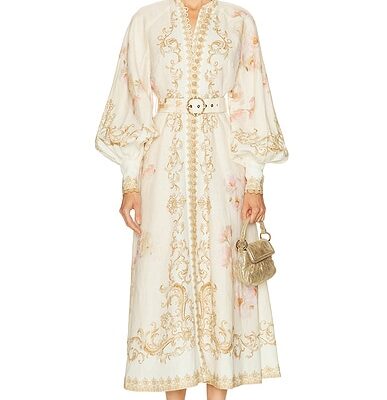 Zimmermann Hypnotic Buttoned Midi Dress