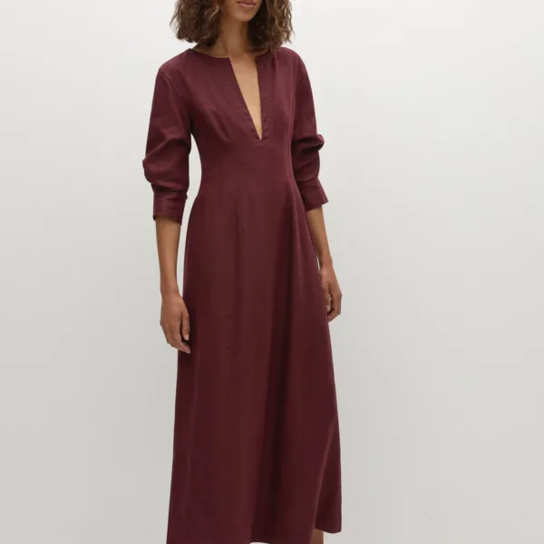 Asha Maxi Dress Bordeaux