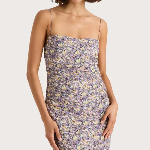 FAITHFULL Clara Maxi Dress Valerie Floral Purple