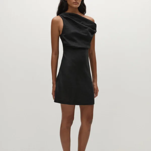 FAITHFULL Suis Mini Dress Black
