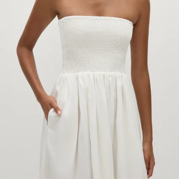 Iben Midi Dress White