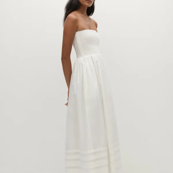 Iben Midi Dress White