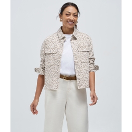 Leopard Premium Denim jacket print