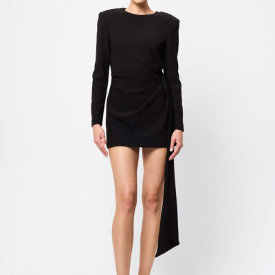 Sense Of Mystery Draped Mini Dress