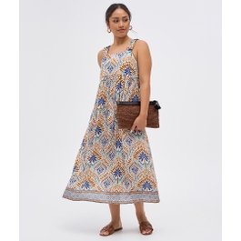 Textured Print Dress
