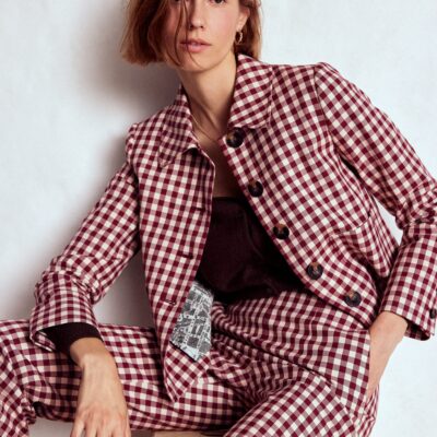 Boden Knightsbridge Gingham Jacket
