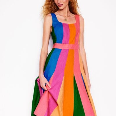Boden Seam Detail Fit & Flare Dress