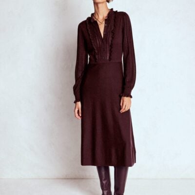 Boden Winifred Frilled Knitted Dress