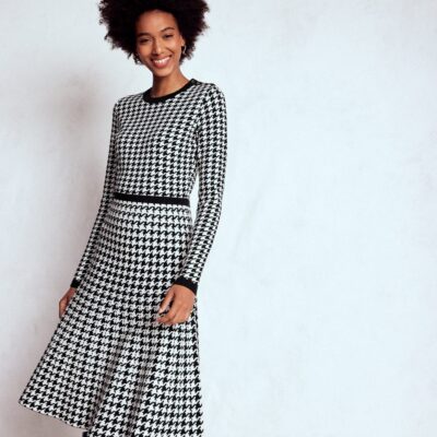 Boden Maria Button Knitted Dress