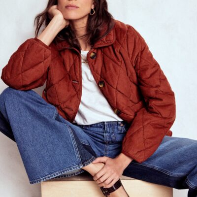 Boden Fitzrovia Quilted Cord Jacket