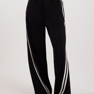 Ena Pelly Valentina Stripe Pant Black