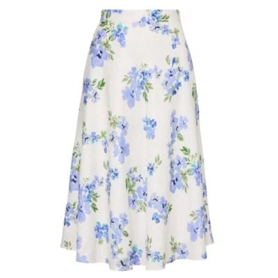 David Lawrence Jacinda Linen Skirt