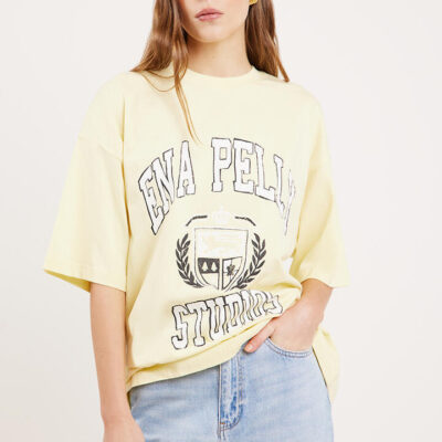 Ena Pelly EP Varsity Tee Panna Cotta