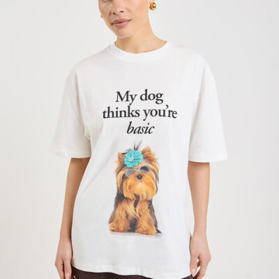 Stylerunner Doggy Short Sleeve Tee Off White
