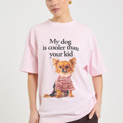 Stylerunner Doggy Short Sleeve Tee Light Pink