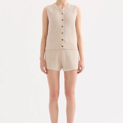 Nude Lucy Frazer Knit Tank Buff