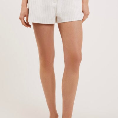 Ode Glane Tailored Shorts Soft White